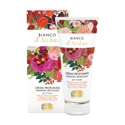 Crema corpo BIANCO D’AMBRA Helan profumata Idratante Setificante 200ml - immagine 2
