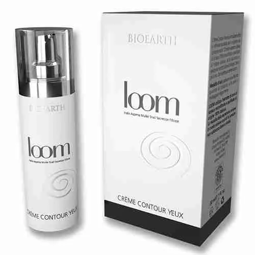 Loom Contorno Occhi Bioearth Creme Contour Yeux idratante antirughe anti borse e anti occhiaie con il 78% di Bava di Lumaca e Acido Ialuronico, Biologica Ecologica Vegetariana Cruelty Free 30ml - immagine 4